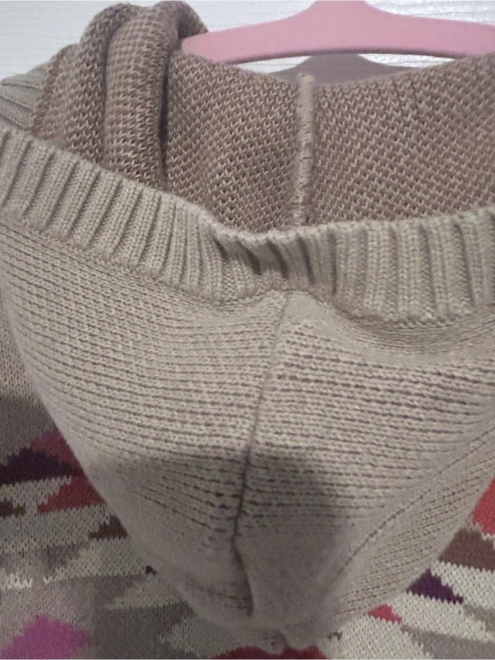 Tea Girls' Hooded Aztec Knit Cardigan 100% Cotton Size 6